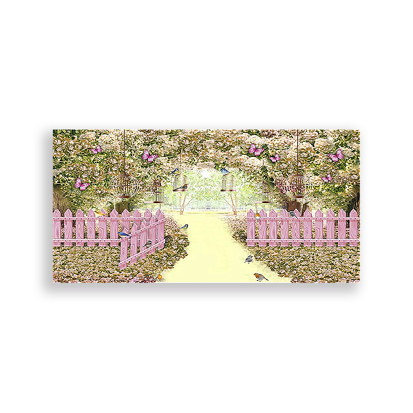 Painel Retangular - Jardim Encantado - Sublimado 3D