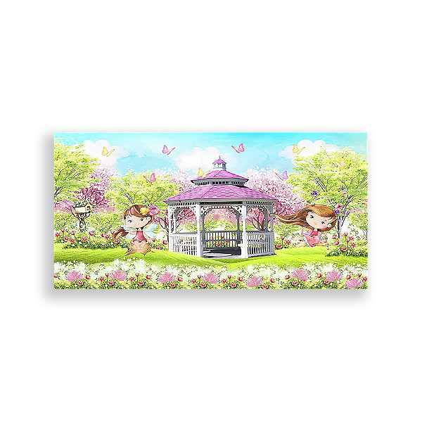 Painel Retangular - Jardim Encantado - Sublimado 3D