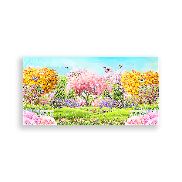 Painel Retangular - Jardim Encantado - Sublimado 3D