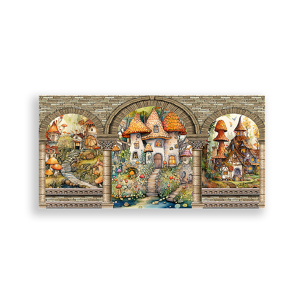 Painel Retangular - Jardim Encantado - Sublimado 3D