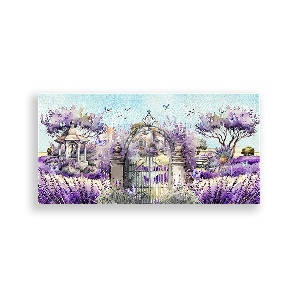 Painel Retangular - Jardim Encantado - Sublimado 3D