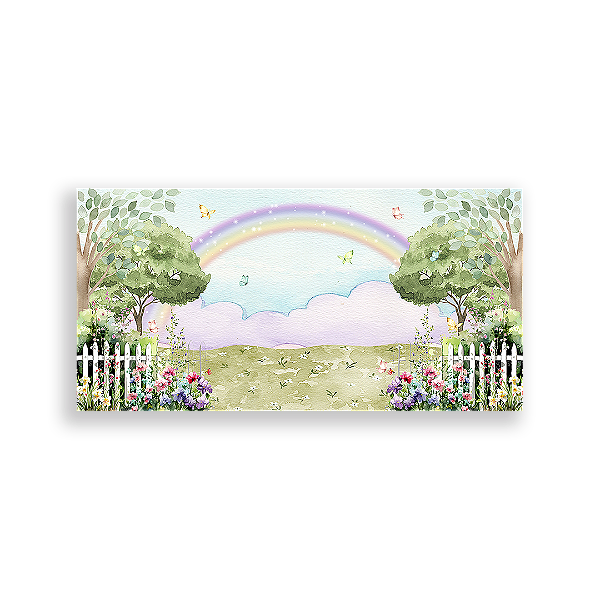 Painel Retangular - Jardim Encantado - Sublimado 3D