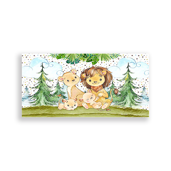 Painel Retangular - Leão - Sublimado 3D