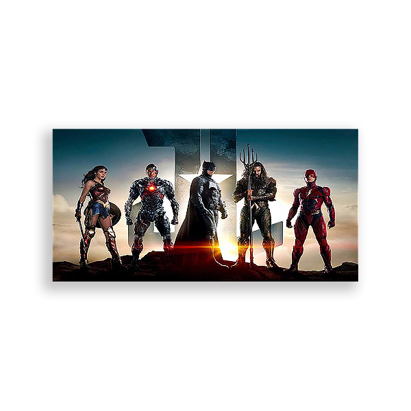 Painel Retangular - Liga Da Justiça - Sublimado 3D