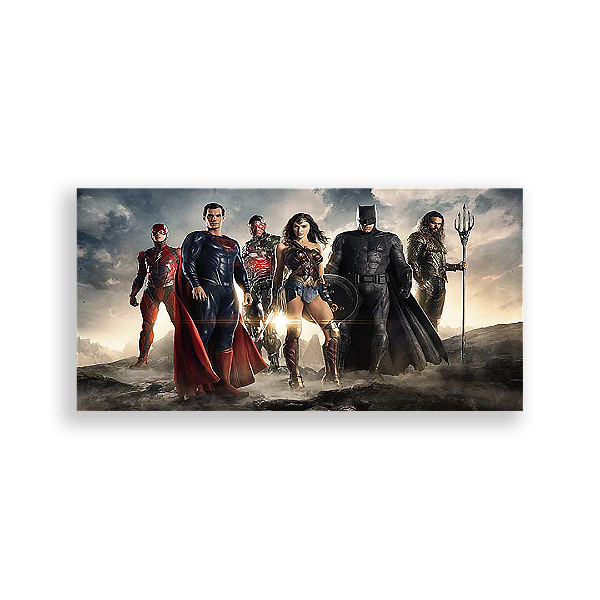 Painel Retangular - Liga Da Justiça - Sublimado 3D