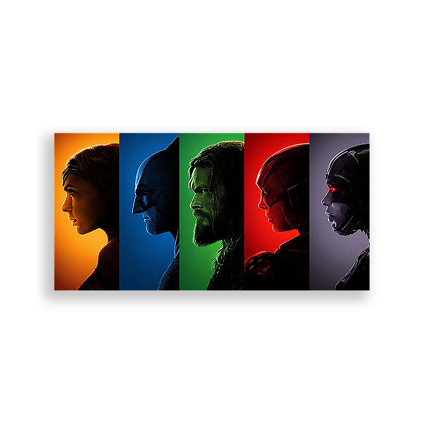 Painel Retangular - Liga Da Justiça - Sublimado 3D