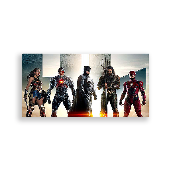 Painel Retangular - Liga Da Justiça - Sublimado 3D
