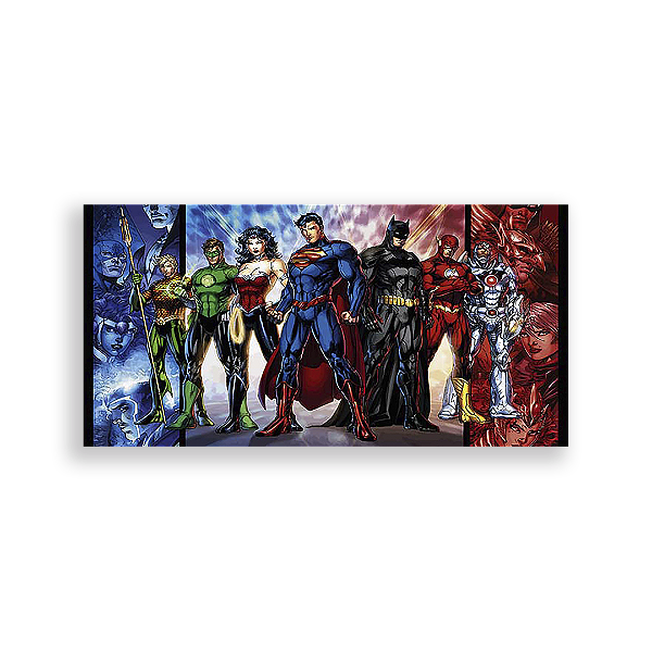 Painel Retangular - Liga Da Justiça - Sublimado 3D