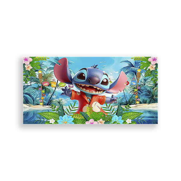 Painel Retangular - Lilo E Stitch - Sublimado 3D