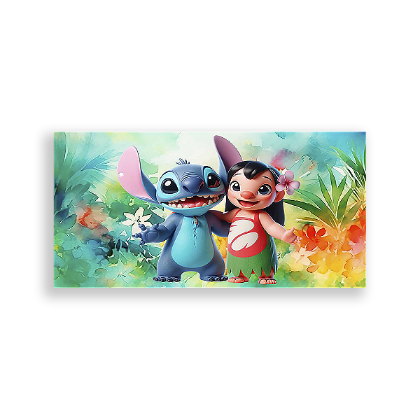 Painel Retangular - Lilo E Stitch - Sublimado 3D