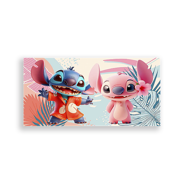 Painel Retangular - Lilo E Stitch - Sublimado 3D