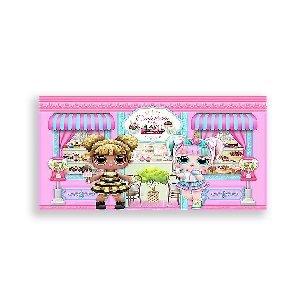 Painel Retangular - Lol Confeitaria - Sublimado 3D