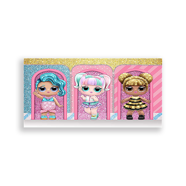 Painel Retangular - Lol Surprise - Sublimado 3D