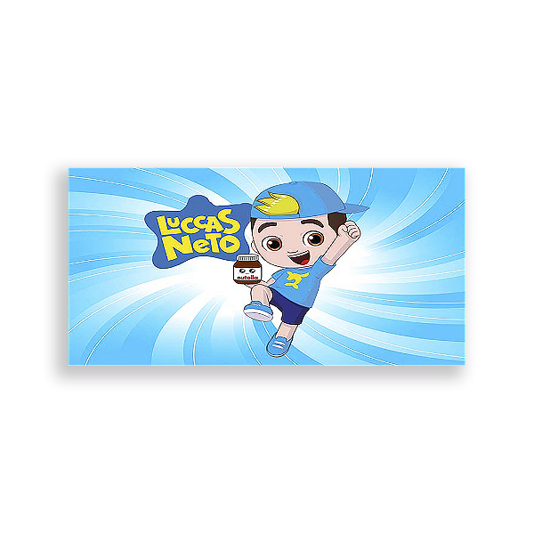Painel Retangular - Luccas Neto - Sublimado 3D