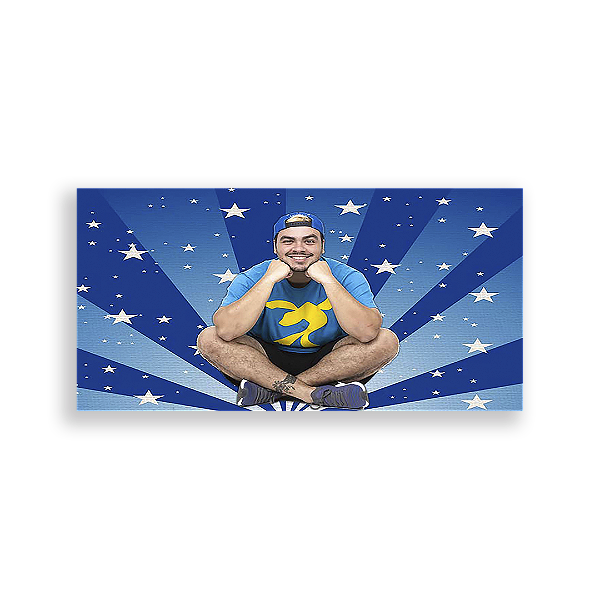 Painel Retangular - Luccas Neto - Sublimado 3D