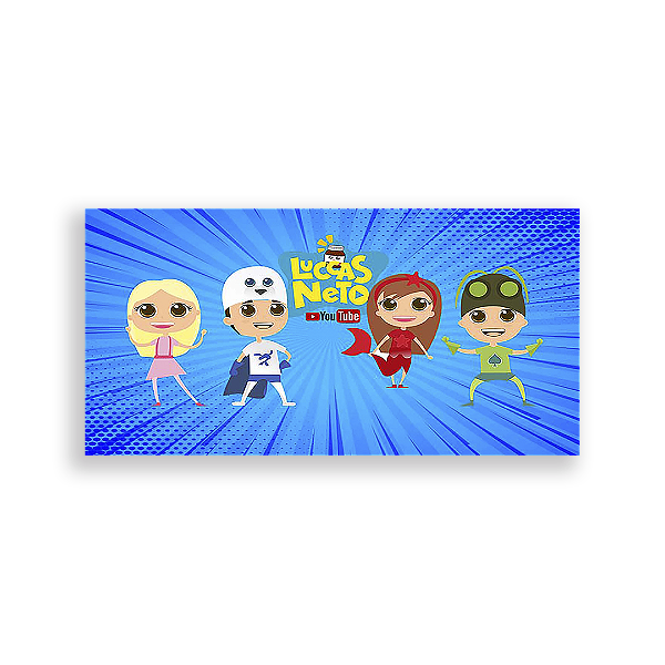 Painel Retangular - Luccas Neto - Sublimado 3D