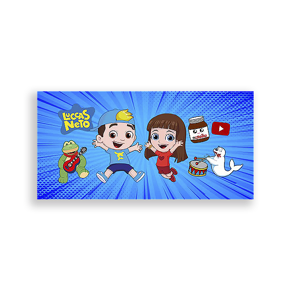 Painel Retangular - Luccas Neto - Sublimado 3D