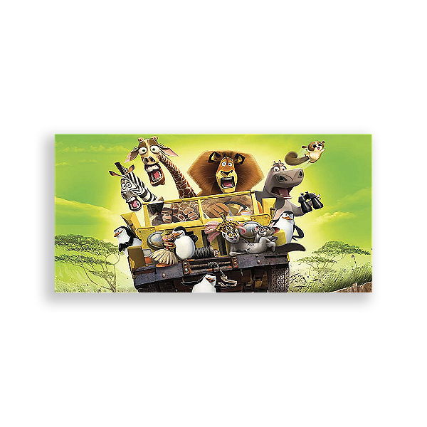 Painel Retangular - Madagascar - Sublimado 3D