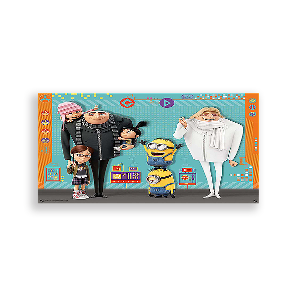 Painel Retangular - Meu Malvado Favorito - Sublimado 3D