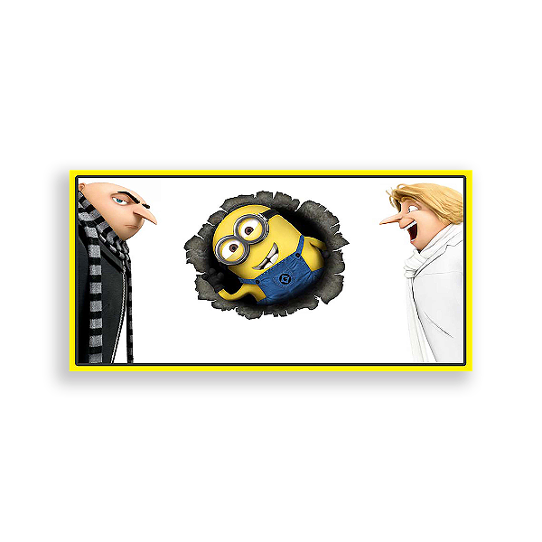 Painel Retangular - Meu Malvado Favorito - Sublimado 3D