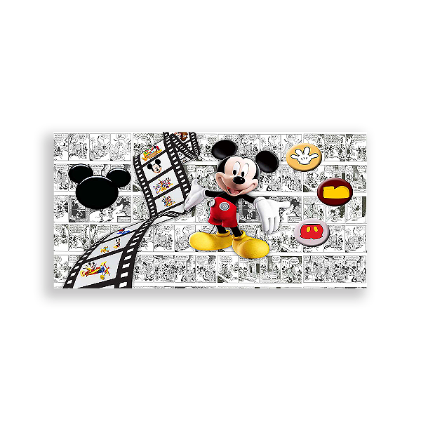 Painel Retangular - Mickey Mouse - Sublimado 3D