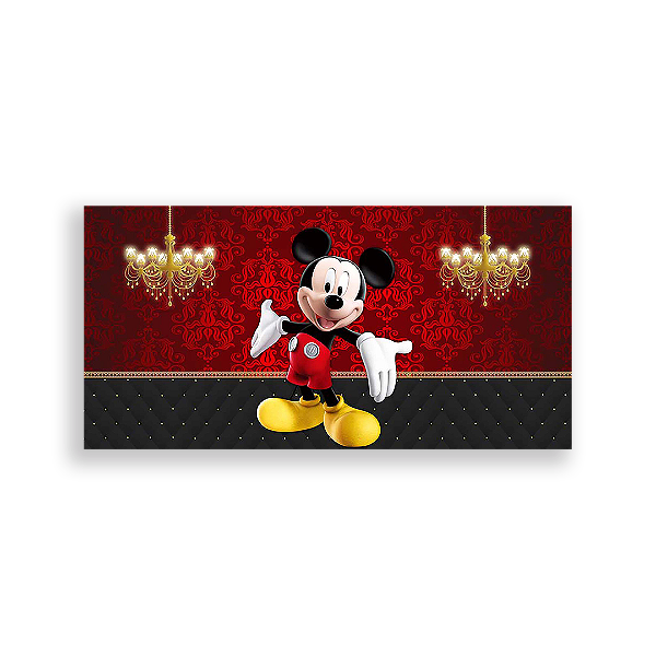 Painel Retangular - Mickey Mouse - Sublimado 3D