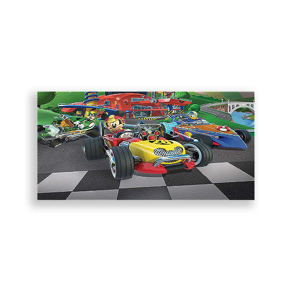 Painel Retangular - Mickey Sobre Rodas - Sublimado 3D