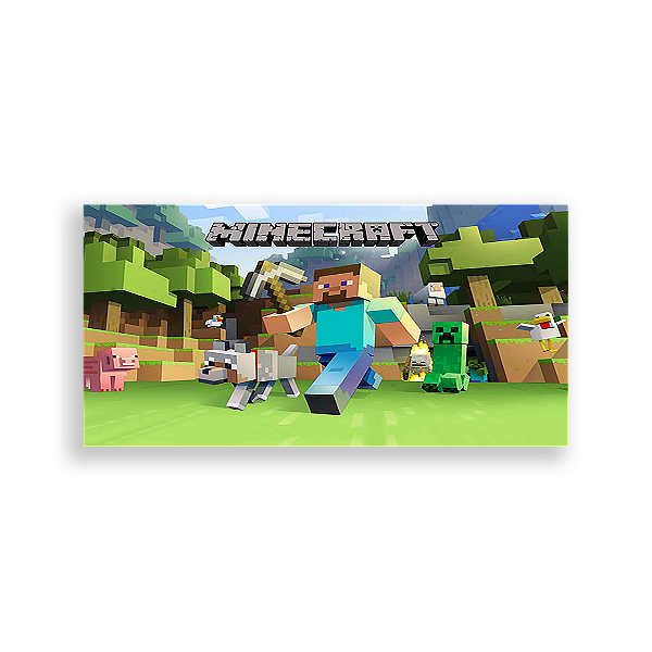 Painel Retangular - Minecraft - Sublimado 3D