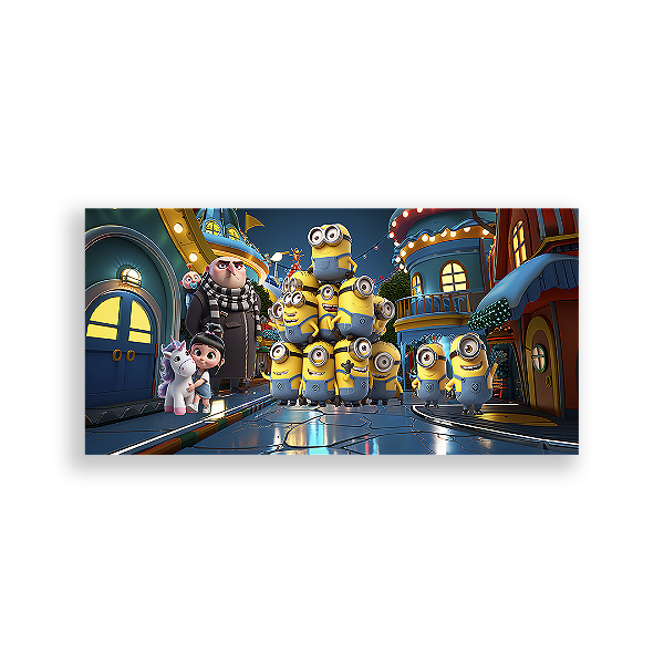 Painel Retangular - Minions 6,6 - Sublimado 3D