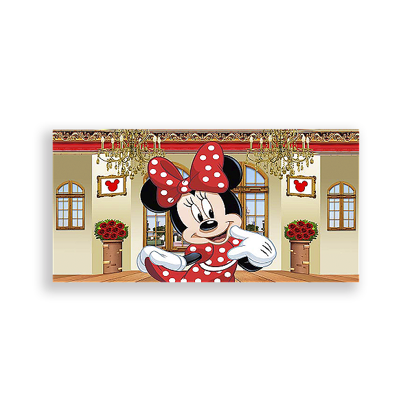 Painel Retangular - Minnie Realeza - Sublimado 3D