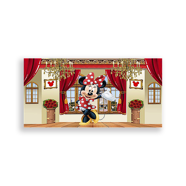 Painel Retangular - Minnie Realeza - Sublimado 3D