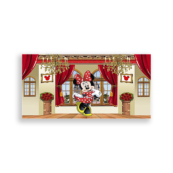 Painel Retangular - Minnie Realeza - Sublimado 3D