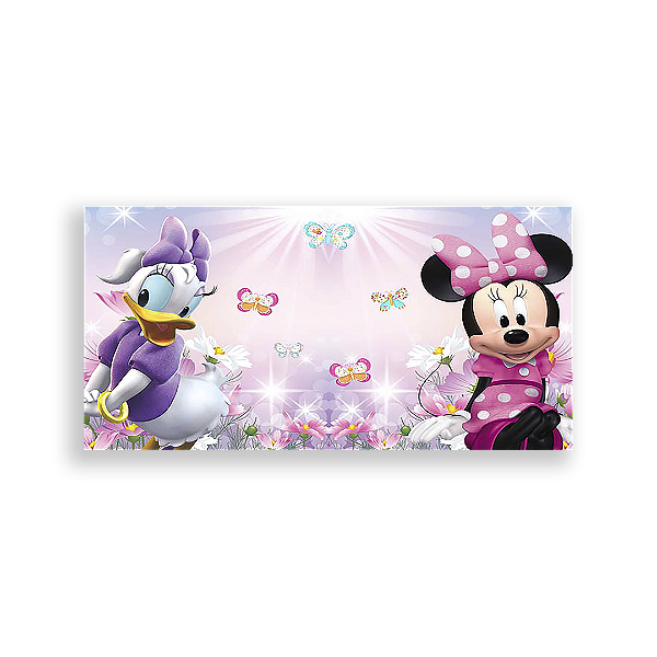 Painel Retangular - Minnie Rosa - Sublimado 3D