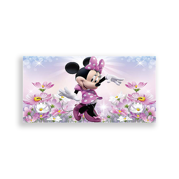 Painel Retangular - Minnie Rosa - Sublimado 3D
