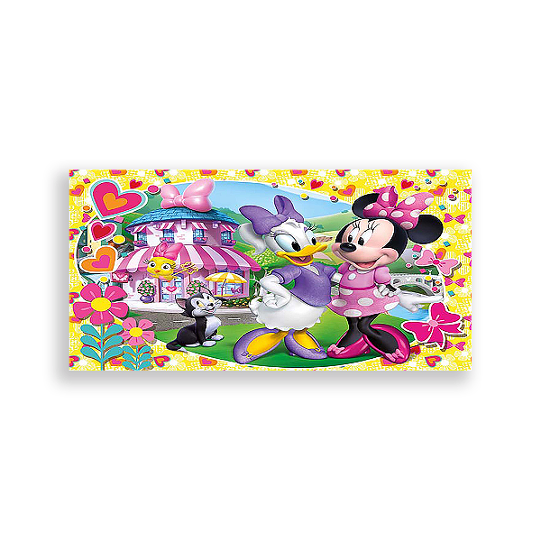 Painel Retangular - Minnie Rosa - Sublimado 3D