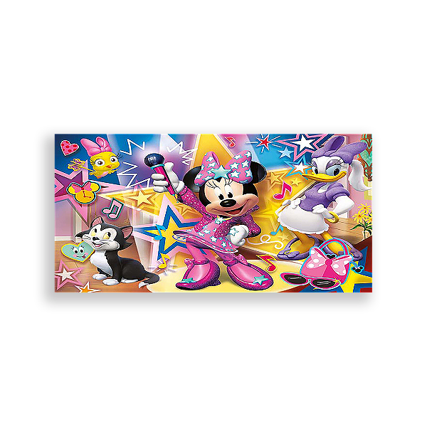 Painel Retangular - Minnie Rosa - Sublimado 3D