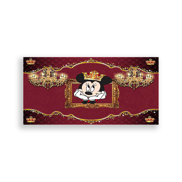 Painel Retangular - Minnie Vermelha - Sublimado 3D