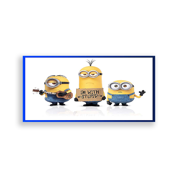 Painel Retangular - Minnions - Sublimado 3D