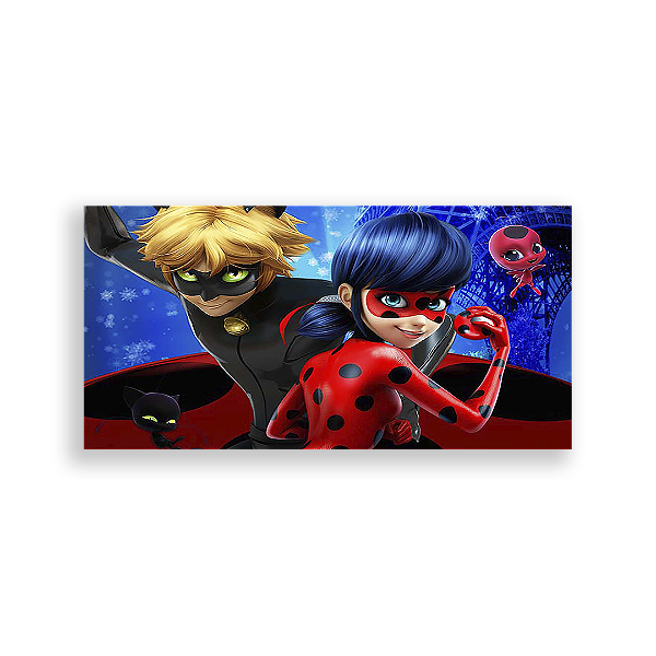 Painel Retangular - Miraculous - Sublimado 3D