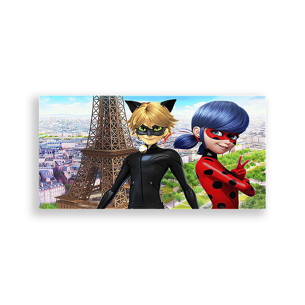 Painel Retangular - Miraculous - Sublimado 3D