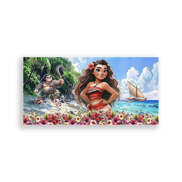 Painel Retangular - Moana - Sublimado 3D