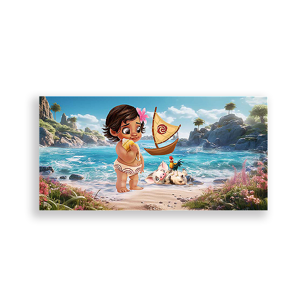 Painel Retangular - Moana - Sublimado 3D