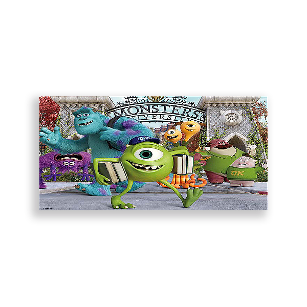 Painel Retangular - Monstros Sa - Sublimado 3D