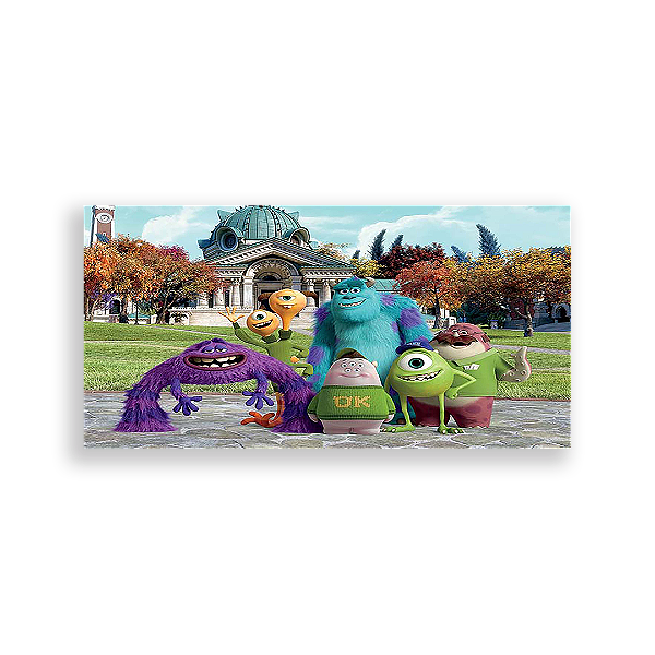 Painel Retangular - Monstros Sa - Sublimado 3D