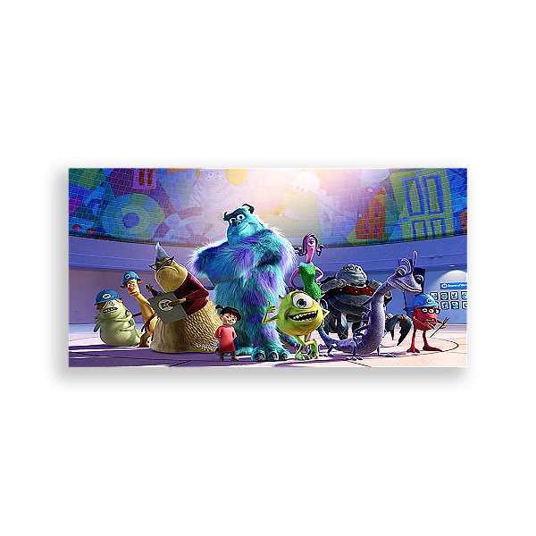 Painel Retangular - Monstros Sa - Sublimado 3D