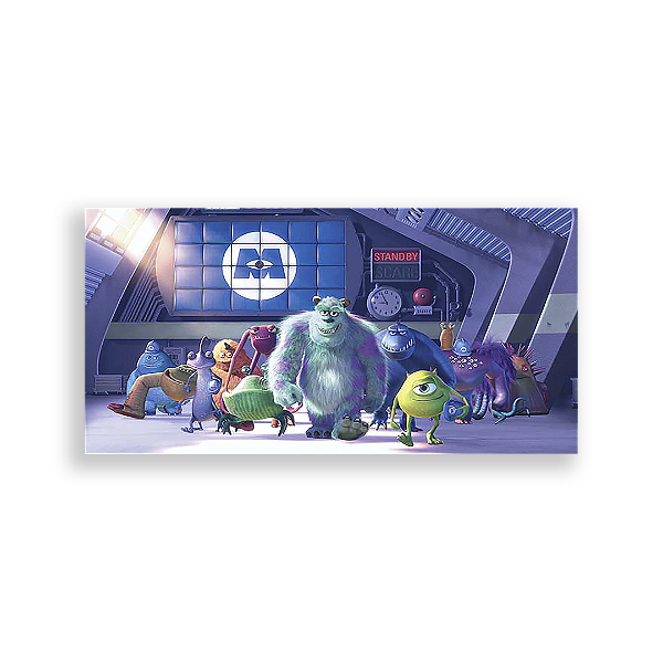 Painel Retangular - Monstros Sa - Sublimado 3D