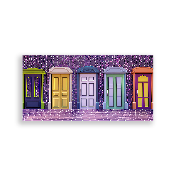 Painel Retangular - Monstros Sa - Sublimado 3D