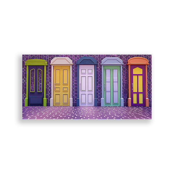 Painel Retangular - Monstros Sa - Sublimado 3D