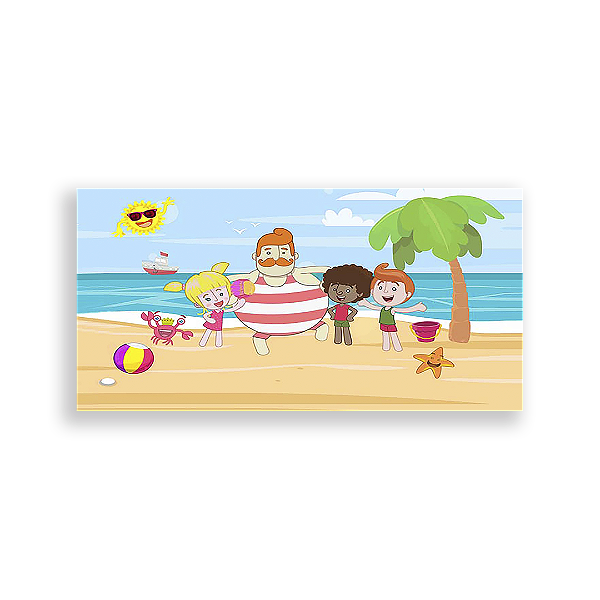 Painel Retangular - Mundo Bita - Sublimado 3D