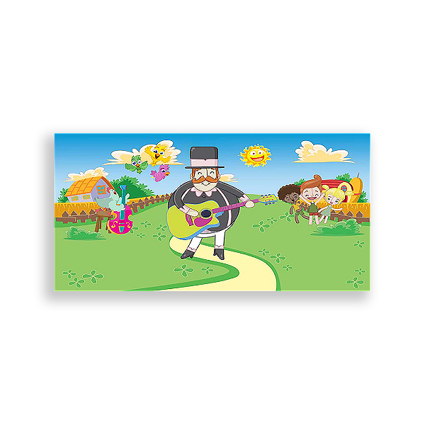 Painel Retangular - Mundo Bita - Sublimado 3D